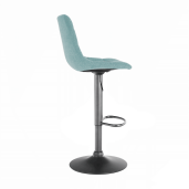 Scaun de bar mentol negru Lahela 44x50x112 cm 