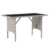 Set mobilier gradina ratan sintetic Lalen 161x55x77/86 cm