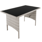 Set mobilier gradina ratan sintetic Lalen 161x55x77/86 cm