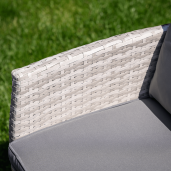 Set mobilier gradina ratan sintetic Lalen 161x55x77/86 cm