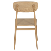 Set masa, 4 scaune mdf stejar metal Lamir 110x70x76 cm, 45x45,5x85,5 cm