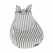 Fotoliu tip sac alb gri Lapin 50x72x75 cm