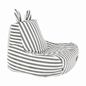 Fotoliu tip sac alb gri Lapin 50x72x75 cm