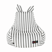 Fotoliu tip sac alb gri Lapin 50x72x75 cm