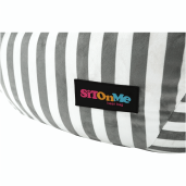 Fotoliu tip sac alb gri Lapin 50x72x75 cm