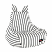 Fotoliu tip sac alb gri Lapin 50x72x75 cm