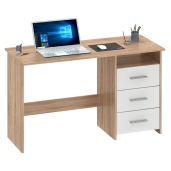 Birou DTD laminat stejar sonoma alb Laristote  123x50x76,9cm