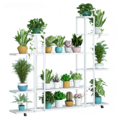 Raft pardoseala fier alb Laskia 120x27x114,5 cm