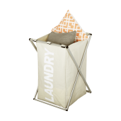 Cos rufe panza gri bej Laundry 39.5x58x37 cm