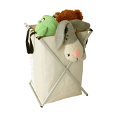 Cos rufe panza gri bej Laundry 39.5x58x37 cm
