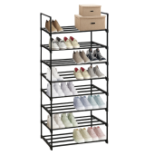 Pantofar metal plastic negru Laurin 65,5x30x138 cm