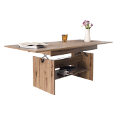 Masa dining extensibila DTD stejar artisan Lavko 120-160x70x60,5-72 cm