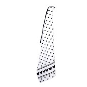 Set 3 prosoape bucatarie bumbac alb negru Inimioare 50x70 cm