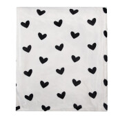 Patura textil alb negru 130x170 cm
