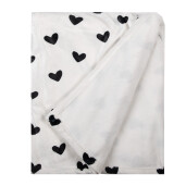 Patura textil alb negru 130x170 cm