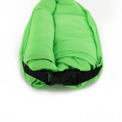 Fotoliu gonflabil, textil verde, Lebag, 70x240 cm