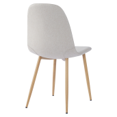 Scaun textil crem metal Lega 45x56x85 cm