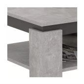 Masuta de cafea HDF gri grafit Lejsy 68x68x41 cm