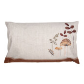 Fata perna textil bej maro 30x50 cm