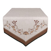 Traversa masa bumbac bej maro Ciupercute 50x160 cm