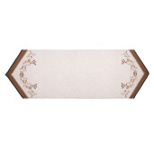 Traversa masa bumbac bej maro Ciupercute 50x160 cm