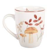 Cana portelan multicolor Ciupercute 12x8x10 cm / 350 ml