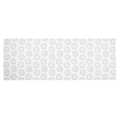 Traversa masa bumbac alb gri Pisicute 50x140 cm