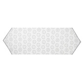 Traversa masa bumbac alb gri Catelusi 50x160 cm