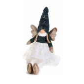 Figurina Inger alb negru 17x10x52 cm