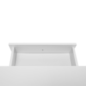 Consola mdf alb Lomir 86.6x30x80 cm 