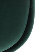 Scaun, tapiterie catifea verde smarald, picioare lemn fag, Lorita, 48x81x57 cm 