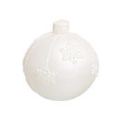 Lumanare alba Pearl 10x10 cm