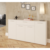 Comoda HDF alb Lunia 163x33x86 cm