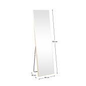 Oglinda podea rama plastic auriu Luset 44x35x154 cm