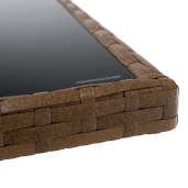 Set mobilier gradina ratan sintetic maro negru Madul 229x174/65x85 cm 