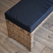 Set mobilier gradina ratan sintetic maro negru Madul 229x174/65x85 cm 