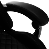 Scaun gaming cu iluminare led negru Mafiro 64x60x137 cm