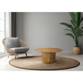Masuta MDF stejar Mahir 80x38 cm 