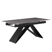 Masa dining extensibila neagra Majed 160-200x90x75 cm