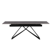 Masa dining extensibila neagra Majed 160-200x90x75 cm