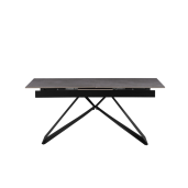 Masa dining extensibila neagra Majed 160-200x90x75 cm