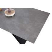 Masa dining extensibila neagra Majed 160-200x90x75 cm