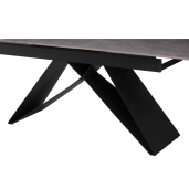 Masa dining extensibila neagra Majed 160-200x90x75 cm