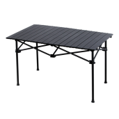 Masa pliabila otel negru Makur 94.5x53.5x55 cm