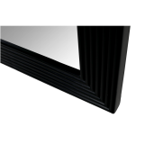 Oglinda perete lemn negru 50x80 cm