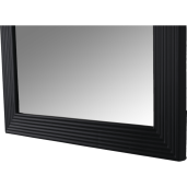 Oglinda perete lemn negru 50x80 cm