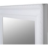 Oglinda perete rama lemn alb 54x64 cm