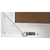 Oglinda perete rama lemn alb Malkia 40x150 cm