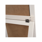 Oglinda podea rama lemn ivoire Malkia 36x126 cm