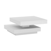 Masuta de cafea HDF alb Mandy 70x70x34 cm